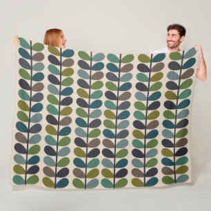 Couverture Polaire Feuilles multicolores, Kingfischer Multi Stem