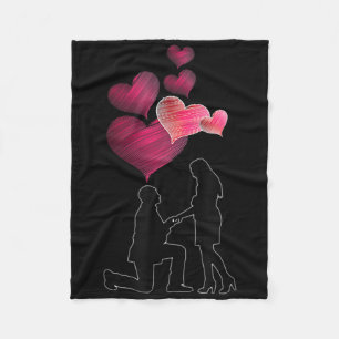 Couverture Polaire Fiançailles - Voulez-Vous Me Marier _ Proposer Fia