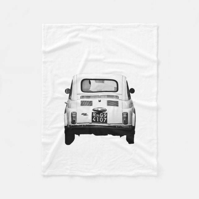 Couverture Polaire Fiat 500, Italie, Fleece Blanket (Devant)