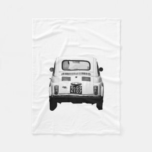 Couverture Polaire Fiat 500, Italie, voiture vintage couvrante