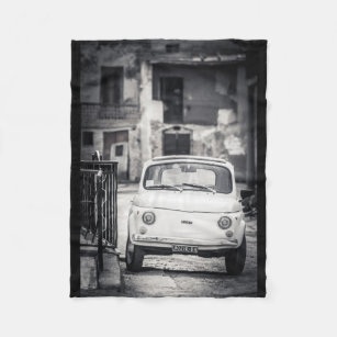 Couverture Polaire Fiat 500, Italie, voiture vintage couvrante