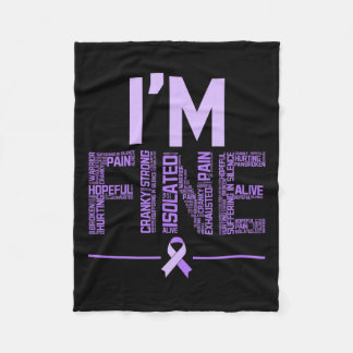 Couverture Polaire Fibromyalgie fine guerrier Fibro Sensibilisation V