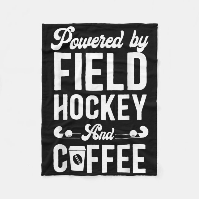 Couverture Polaire Field Hockey Coffee Powered By Field Hockey And Co (Devant)