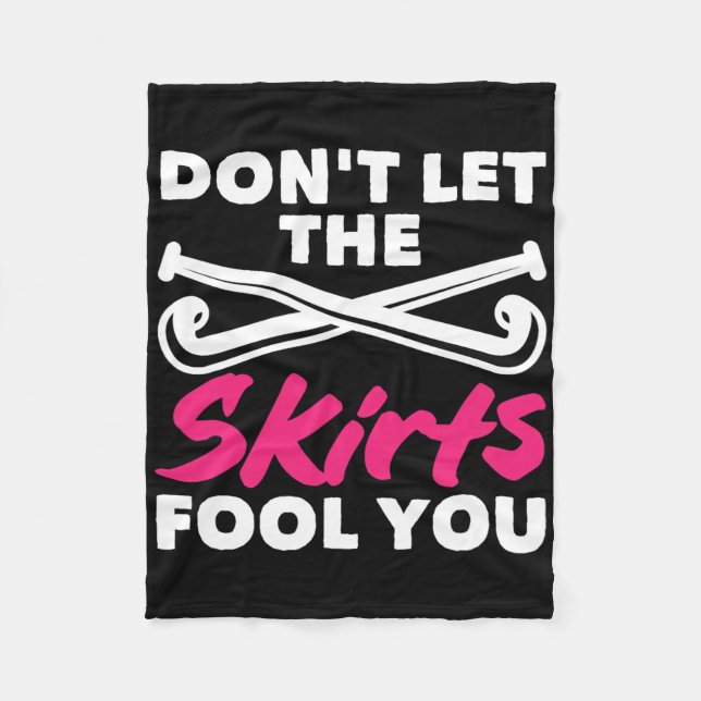 Couverture Polaire Field Hockey Player Don't Let Skirts Fool You  (Devant)