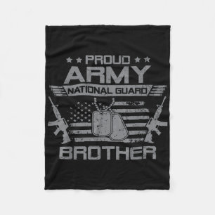 Couverture Polaire Fier Armée Garde Nationale Frère Drapeau Militar U
