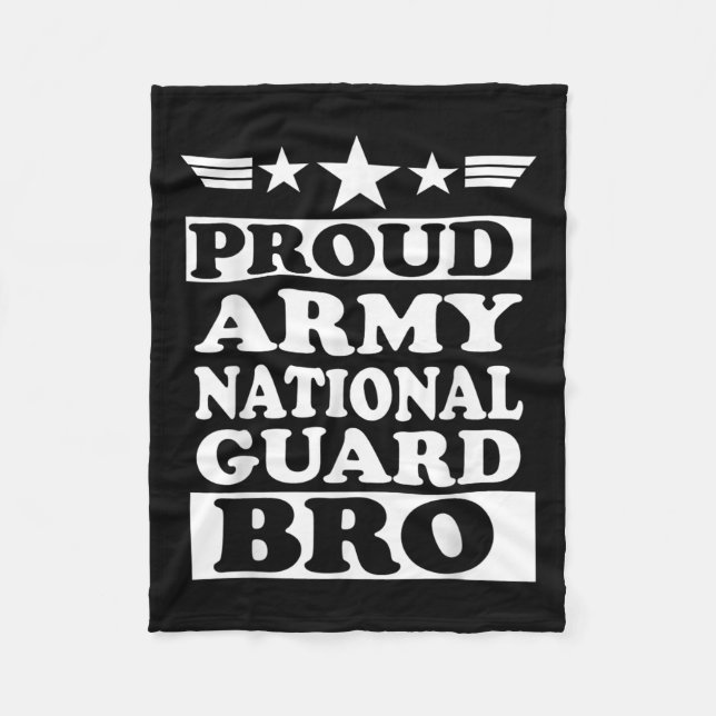 Couverture Polaire Fier armée Garde nationale Frère national (Devant)