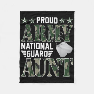 Couverture Polaire Fier Armée Garde nationale Tante Militaire Famille