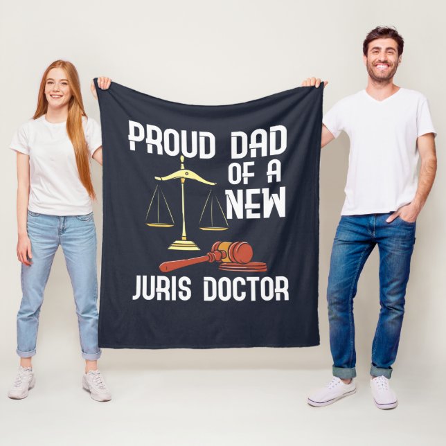 Couverture Polaire Fier papa d'Un Juris Docteur Nouveauté (En situation)