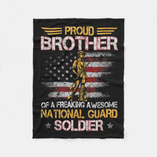 Couverture Polaire Fière Frère Du Soldat De La Garde Nationale Ancien