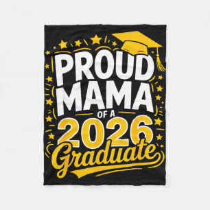 Couverture Polaire Fière maman d'une promotion de remise de diplômes 