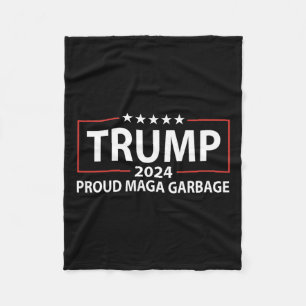 Couverture Polaire Fière poubelle Trump Supporter 6