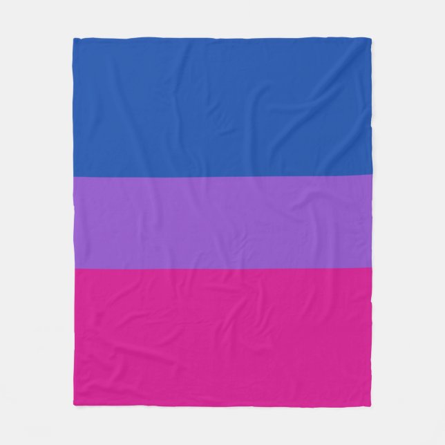 Couverture Polaire Fierté bisexuelle, Gras, FIERTÉ LGBTQ (Devant)