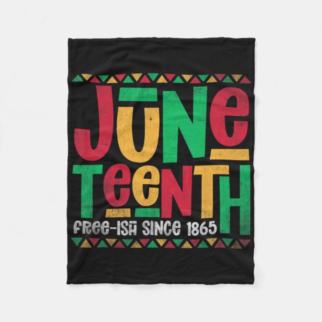 Couverture Polaire Fierté de l'histoire noire de Juneteenth célébrant (Devant)