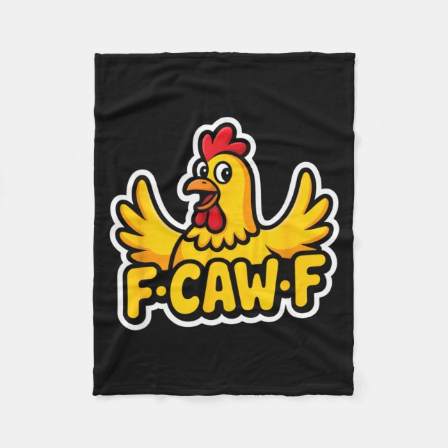 Couverture Polaire Fife Life Funny Sarcastic Chicken Fcawf  (Devant)