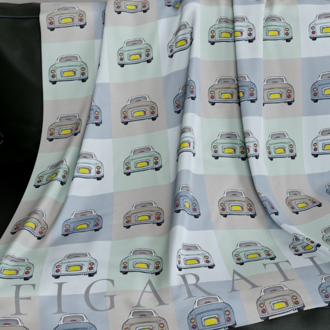 Couverture Polaire Figarations Season (A cute car blanket for figaro car owners. Add your name)