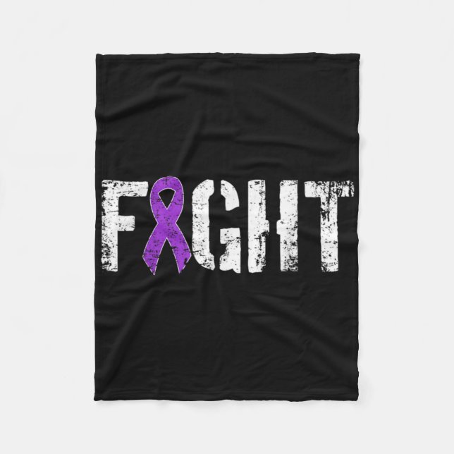 Couverture Polaire Fight Pancreatic Cancer Military Style Awareness  (Devant)