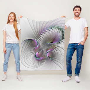 Couverture Polaire Figure de fantaisie abstraite moderne timide Art f