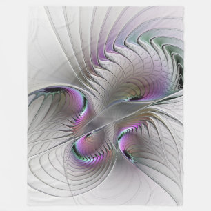 Couverture Polaire Figure de fantaisie abstraite moderne timide Art f