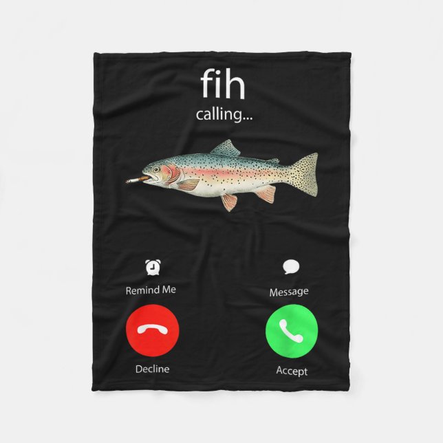 Couverture Polaire Fih Calling Remind Me Message Decline Accept Phone (Devant)