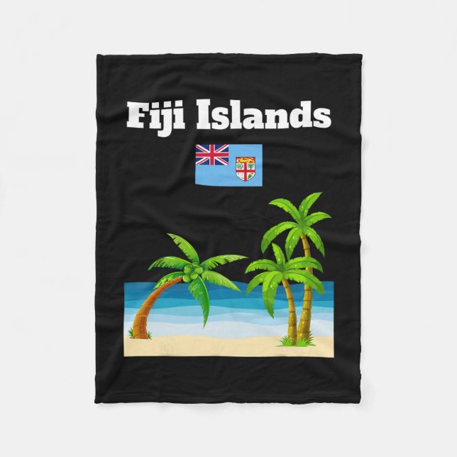 Couverture Polaire Fiji Islands Lover Travel Souvenir Fijian Flag Vac (Devant)