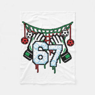 Couverture Polaire Filet de gardien de but de football 67 Sports Pixe