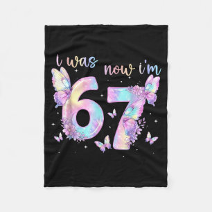 Couverture Polaire Fille 6 7 ans anniversaire papillon 7ème anniversa