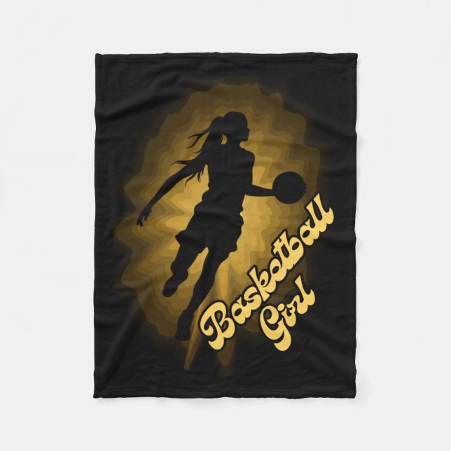 Couverture Polaire Fille De Basket Ombre Dans Les Rayons (Devant)