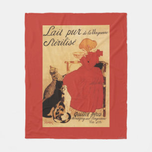 Couverture Polaire Fille de lait de Vingeanne avec des chats