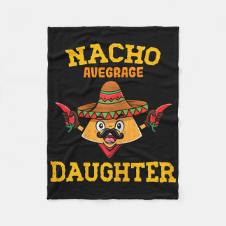Couverture Polaire Fille de Nacho moyenne Nacho mexicain Cinco De May