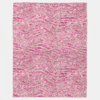 Fille rose et Parties scintillant rousse Zebra