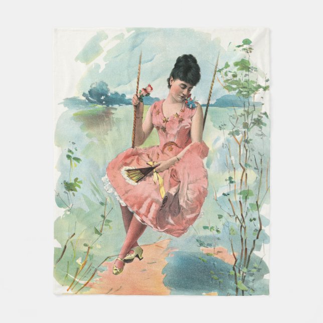 COUVERTURE POLAIRE FILLE SUR UN DESIGN SWING VINTAGE (Devant)