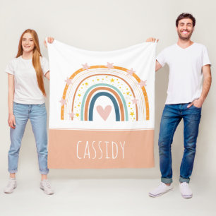 Couverture Polaire Filles arc-en-ciel pastel 