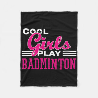 Couverture Polaire Filles cool Jouer Badminton 1