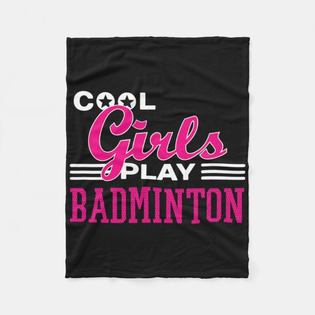 Couverture Polaire Filles cool Jouer Badminton 1 (Devant)