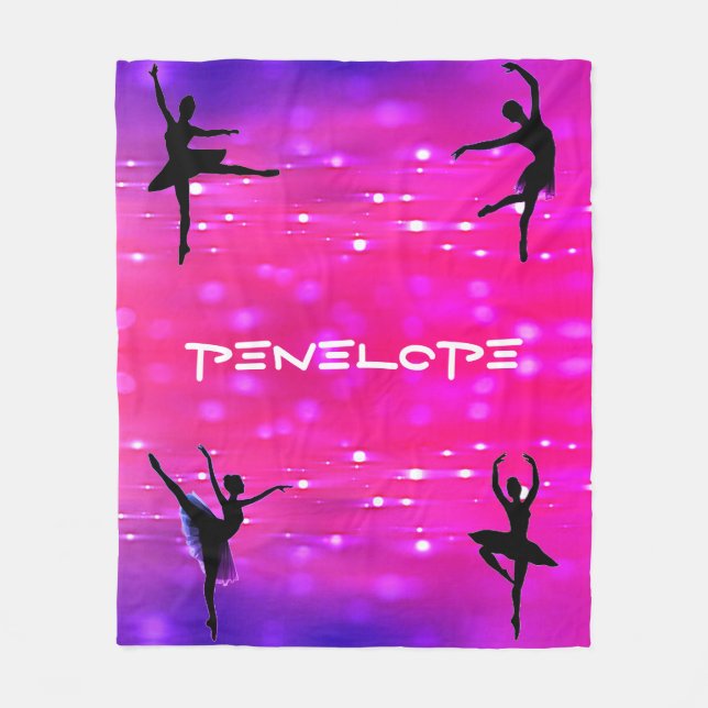 Couverture Polaire Filles Danse Rose & Purple Edgy Police (Devant)