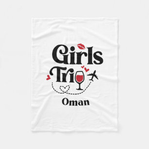 Couverture Polaire Filles de vin mignonnes Voyage Oman Vacances
