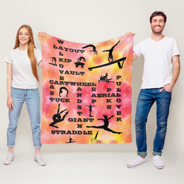 Couverture Polaire Filles Gymnastique Compétences Mots-croisés Bright (En situation)