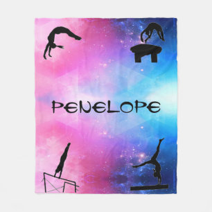 Couverture Polaire Filles Gymnastique Événements Abstraite