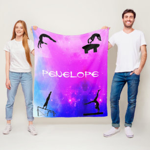 Couverture Polaire Filles Gymnastique Événements Abstraite