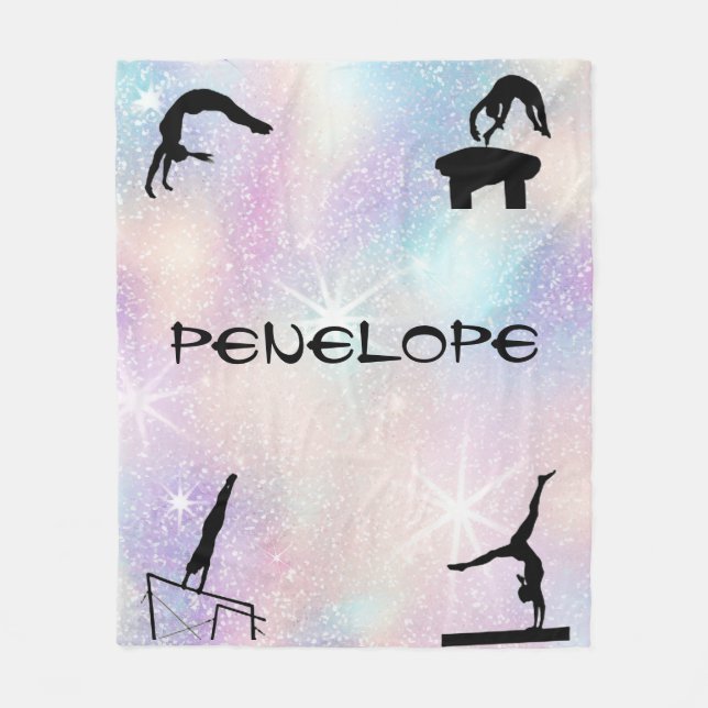 Couverture Polaire Filles Gymnastique Événements Blanche (Devant)