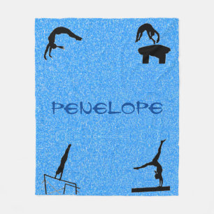 Couverture Polaire Filles Gymnastique Événements Blue Parties scintil