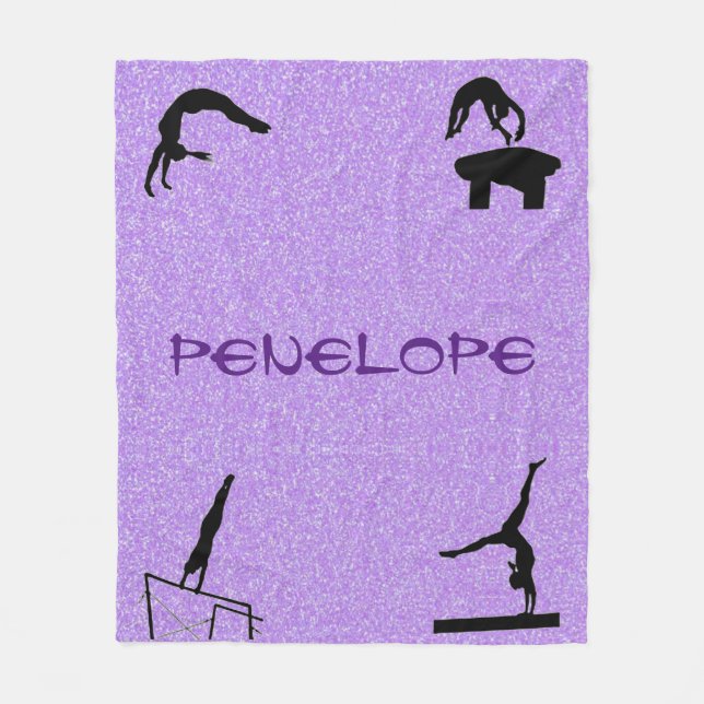 Couverture Polaire Filles Gymnastique Événements Parties scintillant  (Devant)