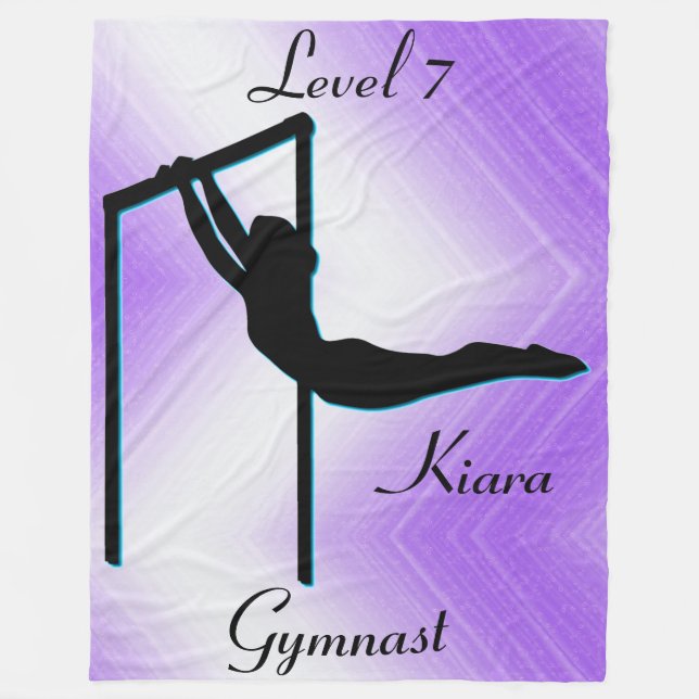 Couverture Polaire Filles Gymnastique Niveau 7 Blanche polaire (Devant)