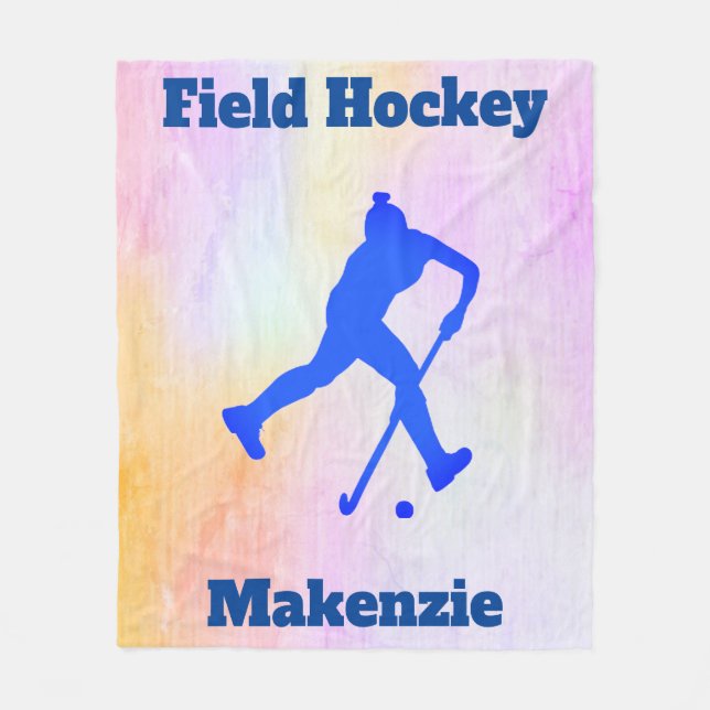 Couverture Polaire Filles Hockey sur gazon Abstrait (Devant)