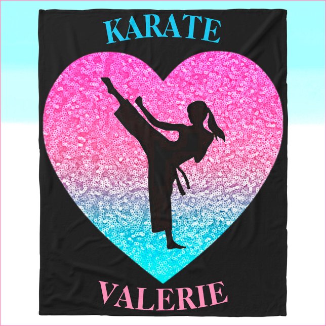 Couverture Polaire Filles Karate Fleece Blanket (Créateur téléchargé)