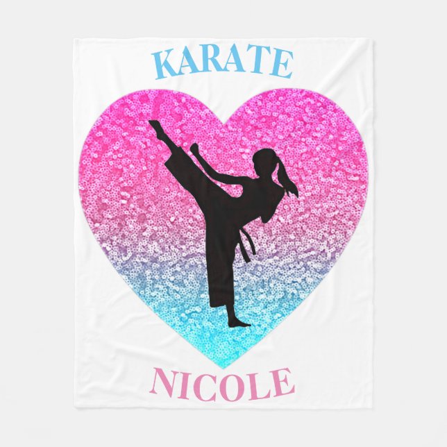 Couverture Polaire Filles Karate Fleece Blanket (Devant)