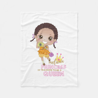 Couverture Polaire Filles MELANIN Princesse En Formation Pour Être Re