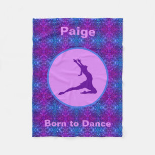 Couverture Polaire Filles nées à la danse Bleu / Blanche polaire viol