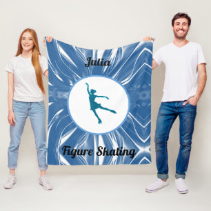 Couverture Polaire Filles Patinage artistique Blanche polaire