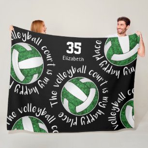 Couverture Polaire Filles sport mantra vert volley-ball lieu heureux